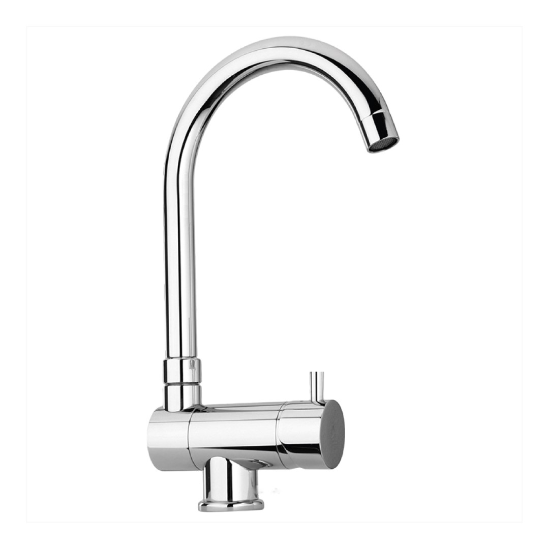 Rubinetto miscelatore tre vie abbattibile sottofinestra